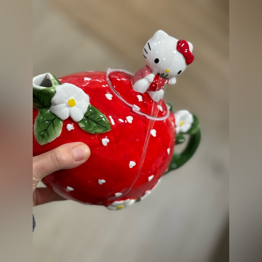 hello kitty blue sky teapot new